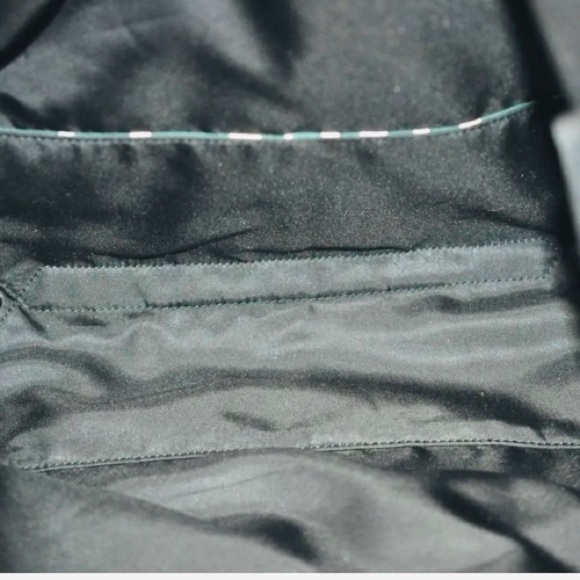 PRADA Emerald Green Large Nylon Tote Shoulder Bag Purse - Picture 10 of 15